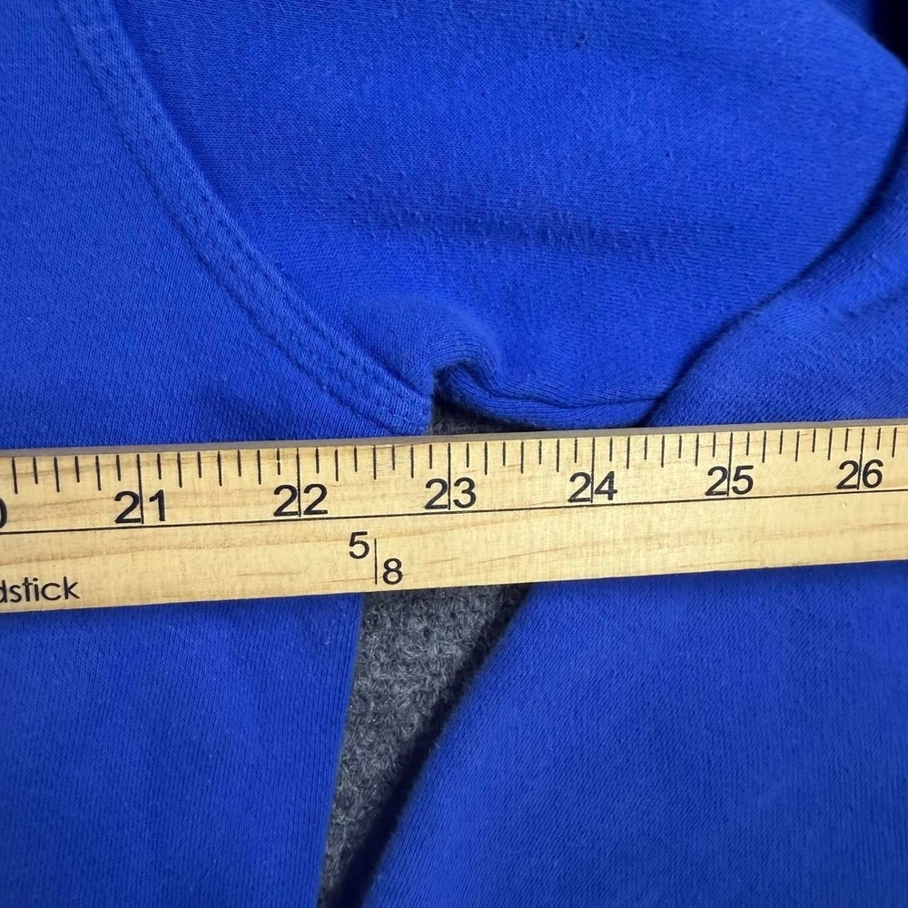 Retro Nike Blue Center Swoosh "Run to remember" Hoodie Size Large - Picture 6 of 7